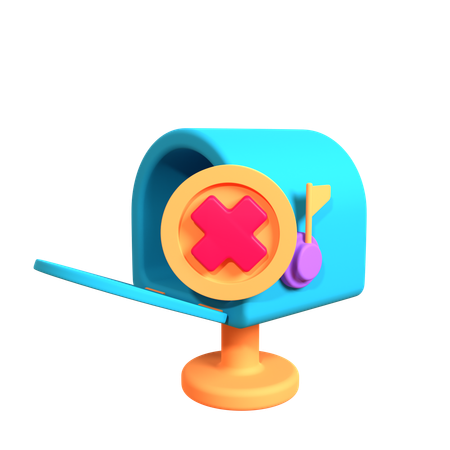 Caixa de correio vazia  3D Icon