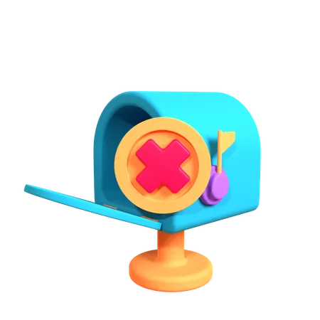 Caixa de correio vazia  3D Icon