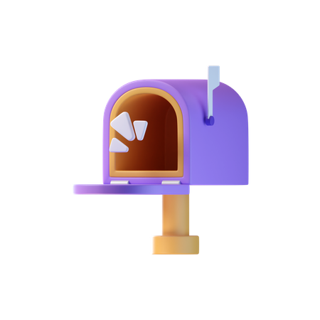 Caixa de correio vazia  3D Icon