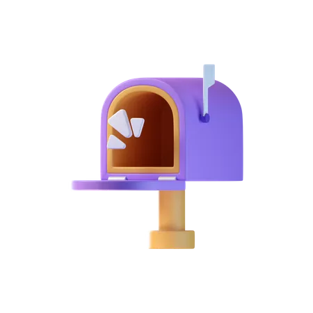 Caixa de correio vazia  3D Icon