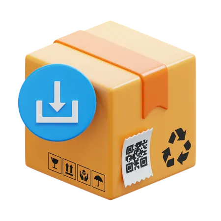 Caixa de download  3D Icon