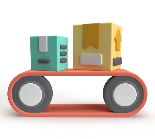 Caixa de transporte  3D Icon