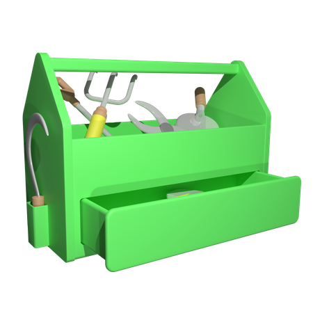 Caixa de ferramentas de jardinagem  3D Icon