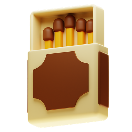 Caixa de fósforos  3D Icon