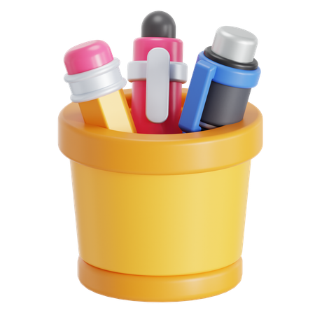Caixa de lápis  3D Icon