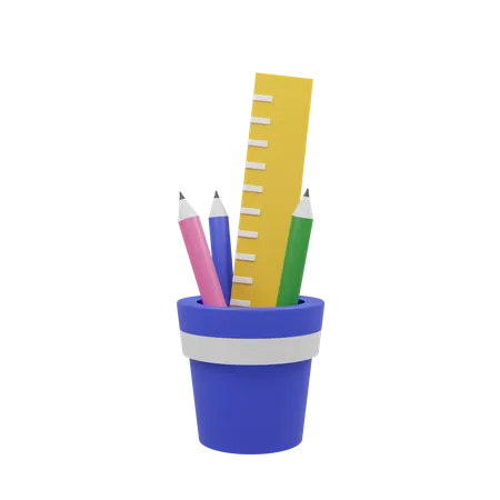 Caixa de lápis  3D Icon