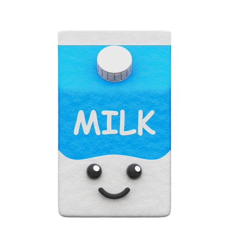 Caixa de leite  3D Icon