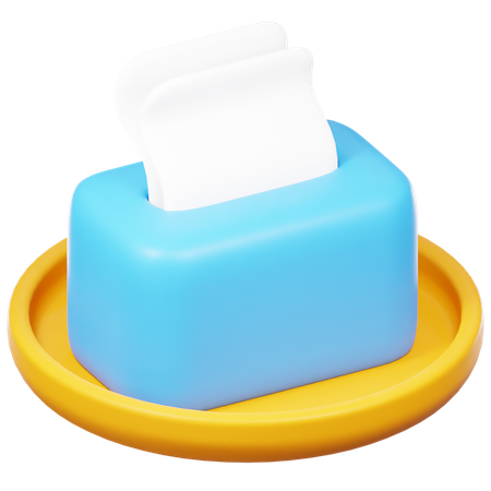 Caixa de tecido  3D Icon