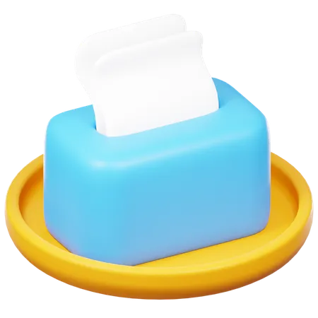 Caixa de tecido  3D Icon