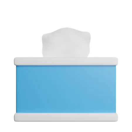 Caixa de tecido  3D Icon