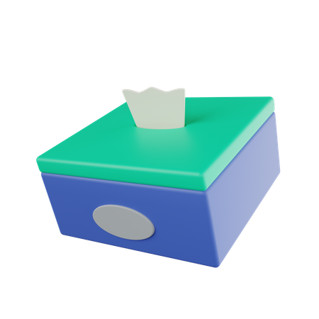 Caixa de tecido  3D Icon