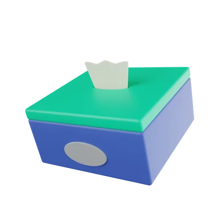 Caixa de tecido  3D Icon