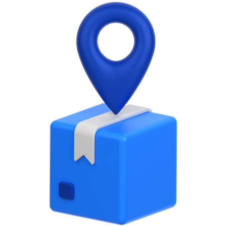 Caixa de localização  3D Icon