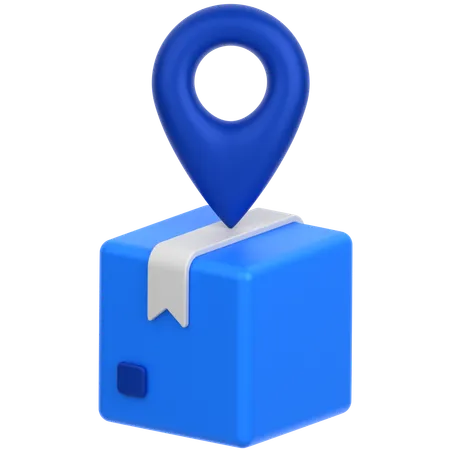 Caixa de localização  3D Icon