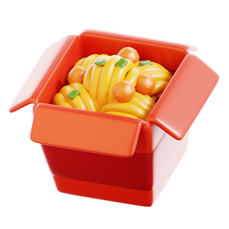 Caixa de macarrão  3D Icon