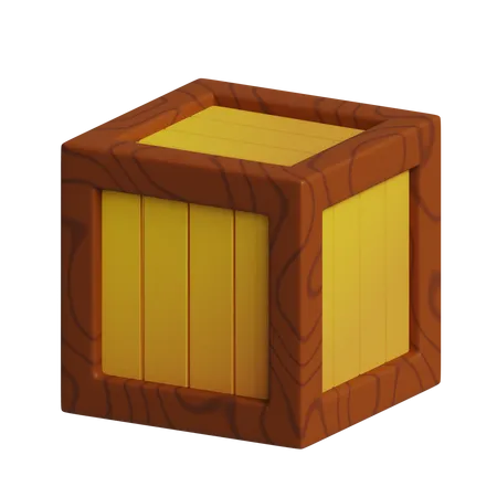 Caixa de madeira  3D Icon