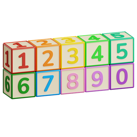 Caixa de números  3D Icon