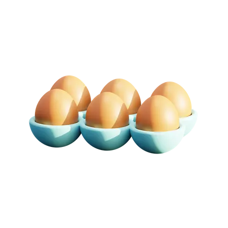 Caixa de ovos  3D Icon