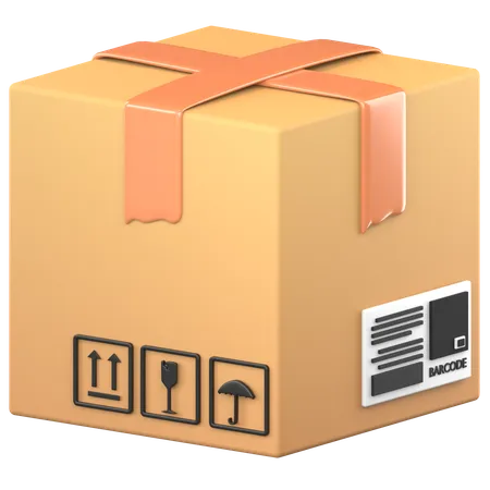 Caixa de papelão  3D Icon