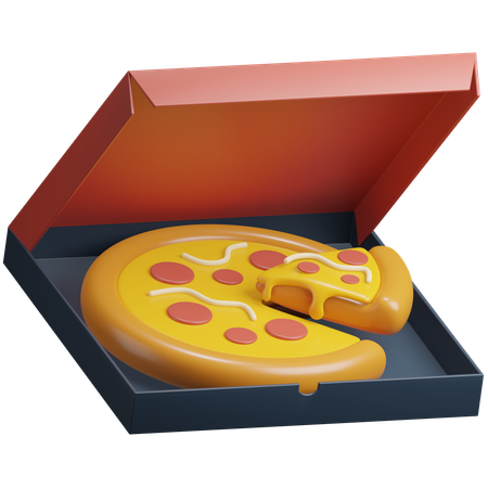 Caixa de pizza  3D Icon