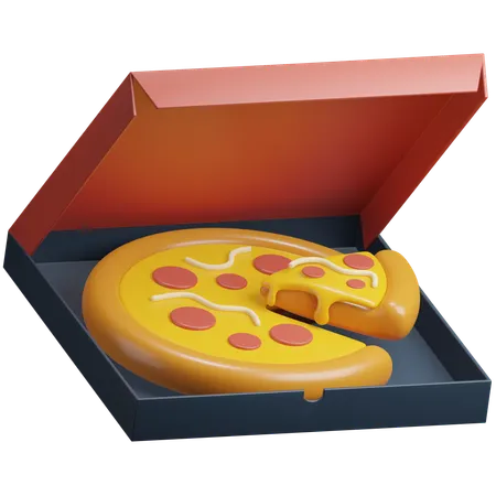 Caixa de pizza  3D Icon