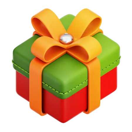 Caixa de presente de Natal  3D Icon