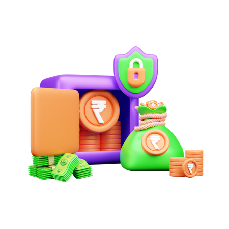 Salvar caixa  3D Icon