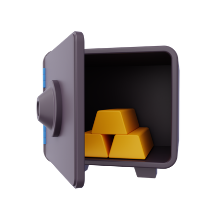 Caixa de segurança  3D Icon