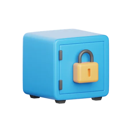 Caixa de segurança  3D Icon