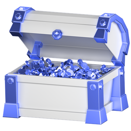 Caixa de tesouro  3D Icon