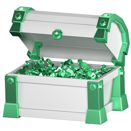 Caixa de tesouro  3D Icon