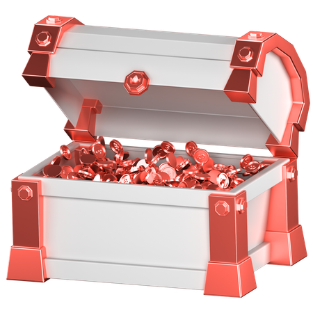 Caixa de tesouro  3D Icon