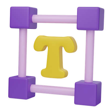 Caixa de texto  3D Icon