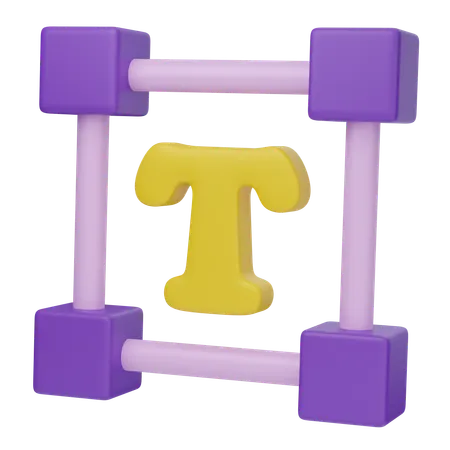 Caixa de texto  3D Icon