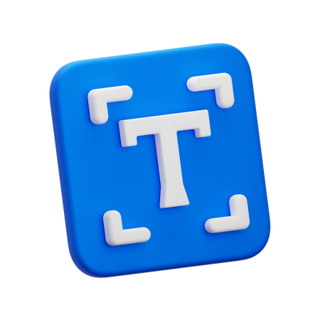 Caixa de texto  3D Icon