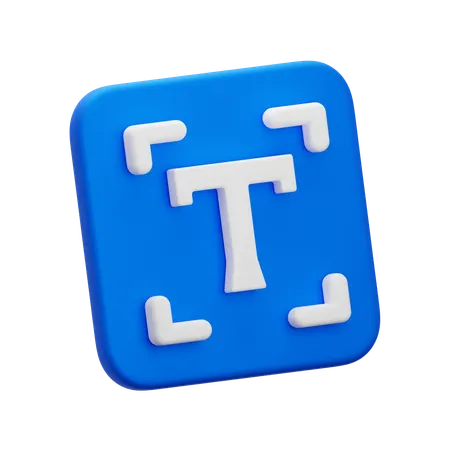 Caixa de texto  3D Icon