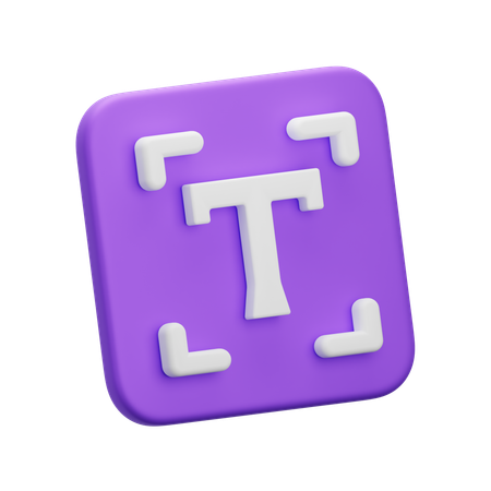 Caixa de texto  3D Icon