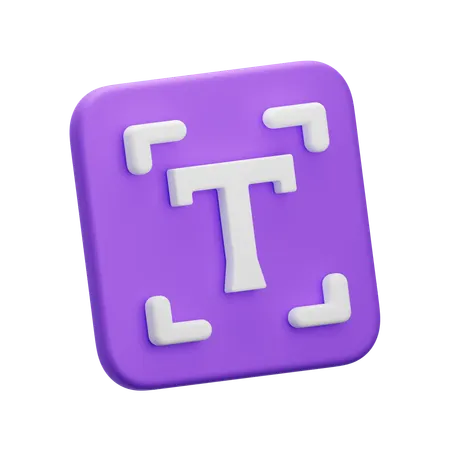 Caixa de texto  3D Icon