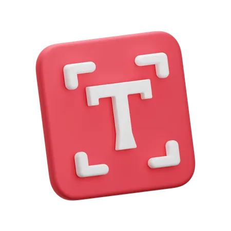 Caixa de texto  3D Icon