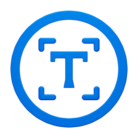 Caixa de texto  3D Icon