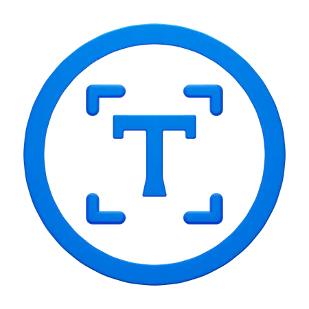 Caixa de texto  3D Icon