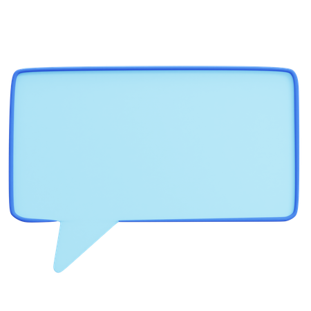 Caixa de texto com traço  3D Icon