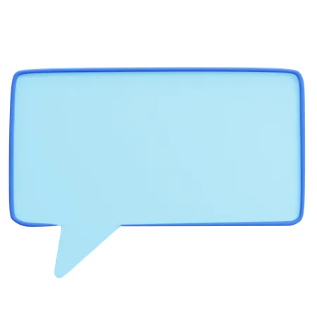 Caixa de texto com traço  3D Icon