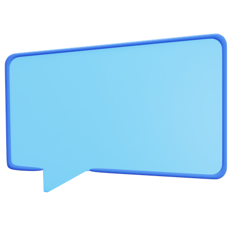 Caixa de texto com traço  3D Icon