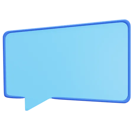 Caixa de texto com traço  3D Icon