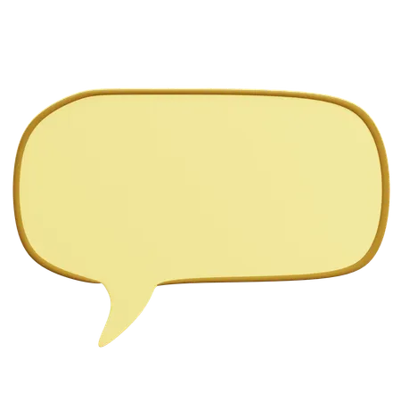 Caixa de texto com traço  3D Icon