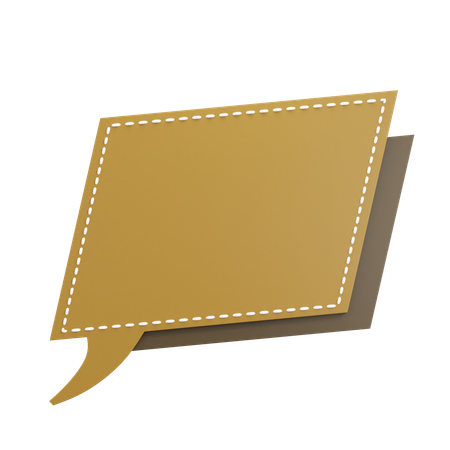 Caixa de texto de couro  3D Icon
