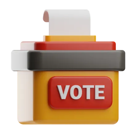 Caixa de votação  3D Icon