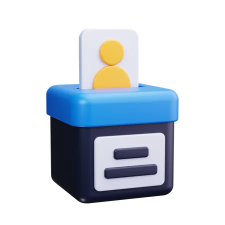 Caixa de votação  3D Icon