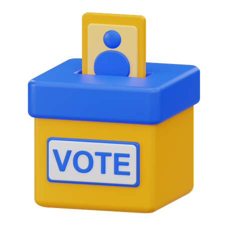 Caixa de votação  3D Icon